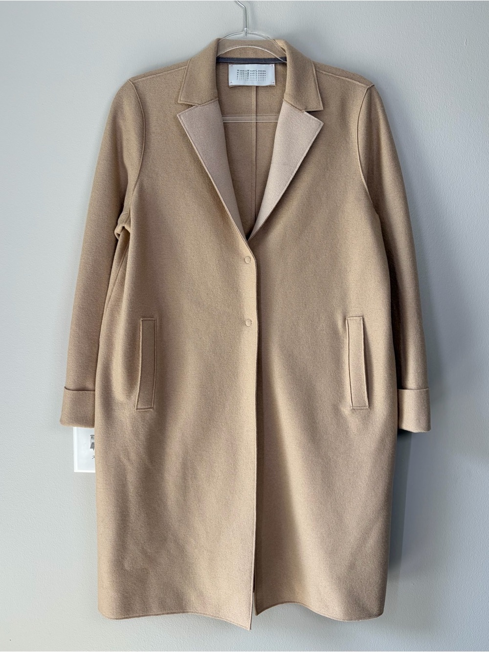 Harris Wharf London Virgin Wool Coat Size 48 IT